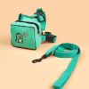 Pet Harness And Leash Set For Dog & Cat; No Pull Dog Vest Harness With Backpack; Cute Dog Leash - Green - S