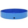 Foldable Dog Swimming Pool Blue 63"x11.8" PVC - Blue