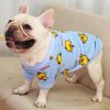 Autumn/Winter warm dog coat Small; medium dog; Flannel warm dog clothing pet supplies; dog clothing - Duck beckoning under the blue sky - M