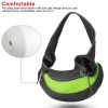 Pet Carrier for Dogs Cats Hand Free Sling Adjustable Padded Strap Tote Bag Breathable Shoulder Bag Carrying Small Dog Cat - Green - L