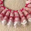 Retro Pink Lace Collars European Style Beads Handmade Cat/Dog Necklace 8.2-11.2" - Default