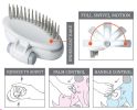 Pet Life 'Gyrater' Swivel Travel Dual-Rowed Grooming Undercoat Pet Rake - Default