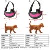 Pet Carrier for Dogs Cats Hand Free Sling Adjustable Padded Strap Tote Bag Breathable Shoulder Bag Carrying Small Dog Cat - Pink - L