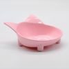 Pet cat bowl Non slip cute cat shaped colorful High Quality cat bowl cat food bowl - Pink