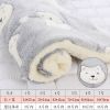 Cat dog sleeping mat warm thickened Sleeping pad blanket;  dog house warm mattress pet cushion - Gray bear head - No.6 79*60cm