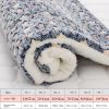 Cat dog sleeping mat warm thickened Sleeping pad blanket;  dog house warm mattress pet cushion - Blue stars - No.4 61 * 41cm