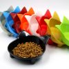 Pet cat bowl Non slip cute cat shaped colorful High Quality cat bowl cat food bowl - green