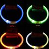 PET LED LIGHT-UP Glow-in-the-dark USB RECHARGEABLE COLLAR Dog Night Safety Flash - Green