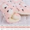 Cat dog sleeping mat warm thickened Sleeping pad blanket;  dog house warm mattress pet cushion - Pink lamb - No.3 49*32cm