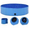 Pet Dog Bath Foldable Dog Swimming Pool PVC - Blue - 47.2"x11.8"