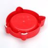 Non-slip healthy cat face bowl cartoon small pet bowl cat bowl dog bowl - Pink