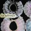 Black Beads Princess Retro Style Lace Collars Handmade Cat/Dog Necklace 8.2-11.2 - Default