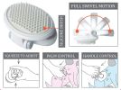 Pet Life 'Gyrater' Swivel Travel Silicone Massage Grooming Cat Brush - Default