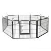 24" Dog Pet Playpen Heavy Duty Metal Exercise Fence Hammigrid 8 Panel Silver - As pic