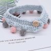 Blue Pet Handmade Knitted Collar Cat Dog Rabbit Ball Cute Necklace Scarf Christmas New Year Crochet Collar Bib - Default