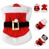 Christmas Pet Clothes For Small & Medium Dog; Santa Claus Dog Hoodie; Winter Pet Jacket - Red - L