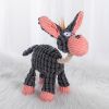 Dog Squeaky Toy For Dog & Cat; Donkey Shaped Plush Toy Dog Chew Toy; Interactive Dog Toy - Donkey