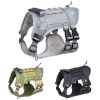 Tactical Dog Harness For Small Medium Large Dog; Dog Harness Vest With Soft Padded And D-Ring Collar - Army Green - M