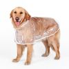 Pet Raincoat For Dog & Cat; Waterproof Dog Hooded Rain Jacket With Plastic; Dog Raincoat - White - 3XL