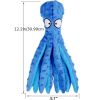 Plush Octopus Soft Dog Stuffed For DogChew Toys Interactive Dog Supplies Fleece Dog Squeaky Toys - Yellow