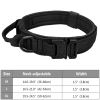 Tactical Pet Collar; Dog Collar With Handle; Military Heavy Duty Dog Collars For Medium Large Dogs - Khaki - XL