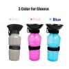 1pc Dog Water Bottle; Plastic Dog & Cat Water Bottle Mug 500ml For Outdoor Travel - Blue