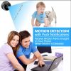 Compact Indoor Plug-in Smart Security Camera ; includes 64G SD Card; 1080HD Video Night Vision; Motion Detection For Pets - White with 64G SDcard