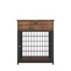 JHX Furniture Dog Crates for small dogs Wooden Dog Kennel Dog Crate End Table; Nightstand(Rustic Brown) - Rustic Brown