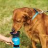 1pc Dog Water Bottle; Plastic Dog & Cat Water Bottle Mug 500ml For Outdoor Travel - Blue