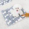 1pc Pet Bed Mat; Thickened Cat And Dog Sleeping Pad; Warm Double-sided Blanket Kennel - L