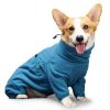 Warm Dog Cotton Coat/Sweater; Cold-Proof Clothes For Medium Large Dog; Dog Cotton Coat For Winter - Blue - XS