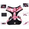 4Pcs Set Reflective No Pull Dog & Cat Harness Collar Leash With Dog Poop Bag For Small Medium Dog - Pink - XL