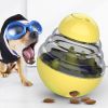 Dog tumbler misses the ball pet misses the ball toy snacks training plastic ball - 102X 102X125 mm green