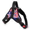 Dog Chest Strap Traction Rope Explosion proof Flushing Dog Chest Strap - Star Spangled Banner - M