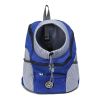 Pet Dog Carrier Bag Carrier For Dogs Backpack Out Double Shoulder Portable Travel Backpack Outdoor Dog Carrier Bag Travel Set - Blue - M for 5-10kg