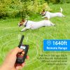 Dog Training Collar Dog Shock Collar with Remote IP67 Waterproof 300mAh Rechargeable 1640ft Remote Control - Black