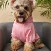 Pet Hoodie For Small & Medium Dogs; I Love My Mom Dog Hoodie Cat Shirts; Cute Pet Apparel - Pink - S