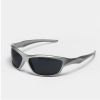 Sungrow Cyber futuristic glasses men silver Y2K functional sunglasses ins women street Millennium Spicy Girls sunglasses - Bright black