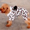 Leopard Warm Winter Pet Dog Puppy Clothes Hoodie Jumpsuit Pajamas Outwear - Leopard - L