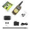 Dog Training Collar IP67 Waterproof Pet Trainer 300mAh Rechargeable 875 Yard Remote Control 4 Modes - Black