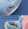 Cartoon Animals Shape Cute  Duck Cat Bed With Summer Mat Round Cat House Kennel Cushion Four Seasons Universal  - Blue Whale - M 40x35 cm