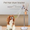 Hands Free Hair Dryer Holder; for men and pets; Hair Dryer Stand Holder; Adjustable Height; 360Â¬âˆž adjustable angle - (type-2) 110cm