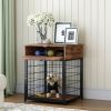 JHX Furniture Dog Crates for small dogs Wooden Dog Kennel Dog Crate End Table; Nightstand(Rustic Brown) - Rustic Brown