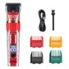 Dog Hair Clippers Set Low Noise Rechargeable Cordless For Dogs; Dog Grooming Clippers - Red - Set Version