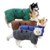 Pet Bath Towel For Dog & Cat; Microfiber Dog Bathrobe; Absorbent Cat Towel; Quick Dry Pet Bathrobe - Royal Blue - L