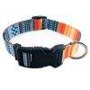 Pet supplies Digital printing Pet collar Bohemian collar Ethnic dog collar - Bohemian orange - Collar M: 2 * 55cm