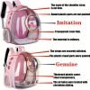 Pet Carrier Backpack, Space Capsule Bubble Cat Backpack Carrier, Waterproof Pet Backpack Outdoor Use - Grey