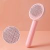 1pc Pet Grooming Brush Hair Removal Comb With Stainless Steel Teeth; Dematting Brush For Dogs & Cats - Dark Blue