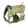 Tactical Dog Harness For Small Medium Large Dog; Dog Harness Vest With Soft Padded And D-Ring Collar - Grey - S