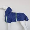 large and small dog raincoat cloak type reflective strip pet raincoat windproof rainproof dog hooded raincoat - Blue - 5XL(33-50 kg)